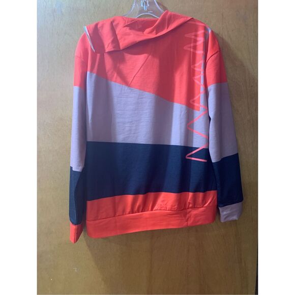 Multi Color Women’s Pullover Sweatshirt #fall #light weight - Picture 4 of 10